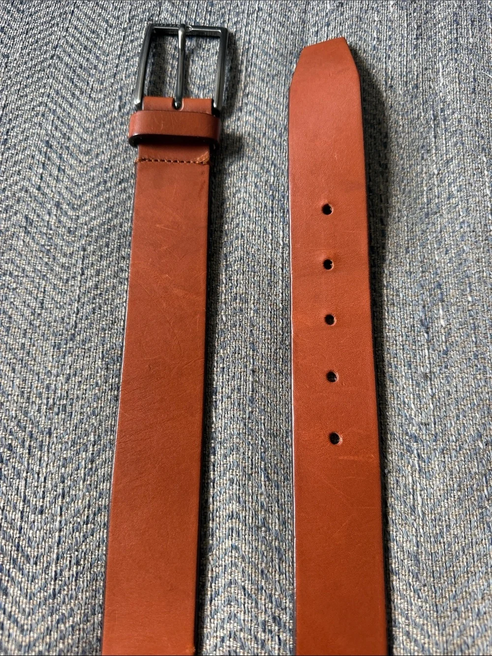 Hugo Boss Men’s Brown Leather Sammyo_SZ35_LTPL  Belt Size: 80-30